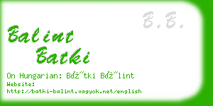 balint batki business card